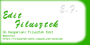edit filusztek business card